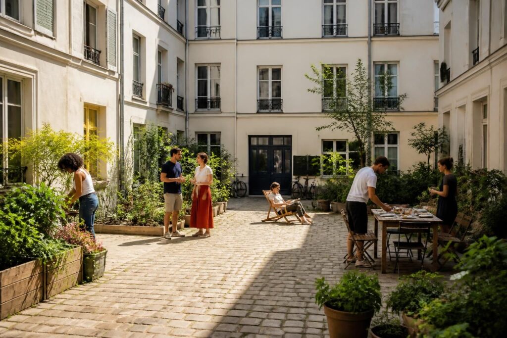découvrez les règles essentielles pour partager une cour commune sans copropriété et assurer une bonne entente entre voisins dans cet espace extérieur partagé.