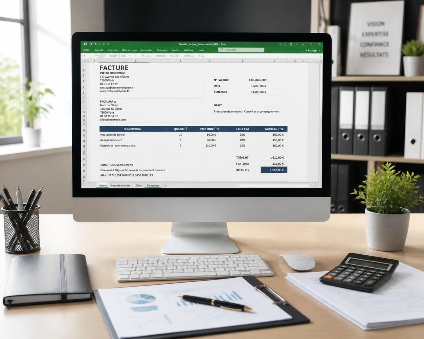 découvrez les avantages d'un modèle de facture excel pour simplifier et optimiser la gestion de votre comptabilité au quotidien.